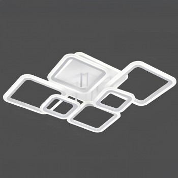 Lustră LED de tavan albă, pătrate 26157/2+2+2T White