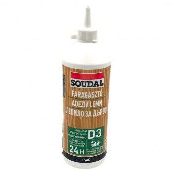 Клей ПВА Soudal 65A водостойкий D3, для дерева 750 мл