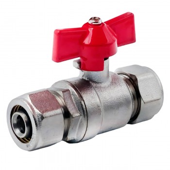 Robinet cu sferă (bilă) din alamă metaloplast 16 strângere mm x 16 strângere mm
