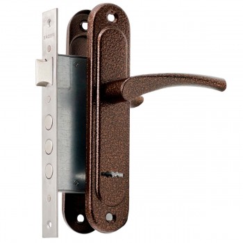 Broască îngropată cu mânere ARICO ZV9-77 mm, cupru, pentru uși metalice