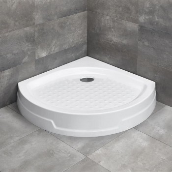 Душевой поддон Radaway Rodos B Compact 90х90х16,5 см, акриловый, белый, d.90 мм, угловой 4D99155-03