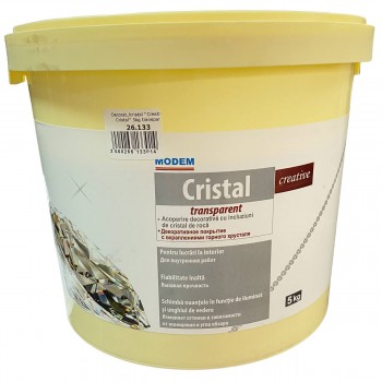 Acoperire decorativă cu efect de strălucire Modem Cristal Creative transparent 5 kg