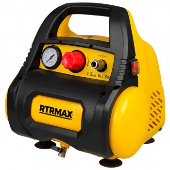Компрессор безмасляный RTRMAX RTM720 6 л, 1.1 кВт, 180 л/мин, 8 бар