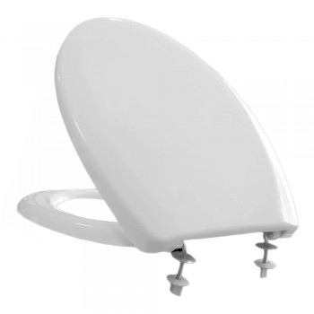 Capac vas WC SoloPlast SU-1M, PP, oval, alb, 425x372 mm