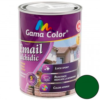 Эмаль алкидная Gama Color зеленая, глянцевая, 0.9 кг