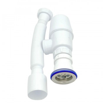Sifon pentru chiuvetă Guclu 1 1/2" x 40 mm cu conductă flexibilă 40/60 mm (1307)