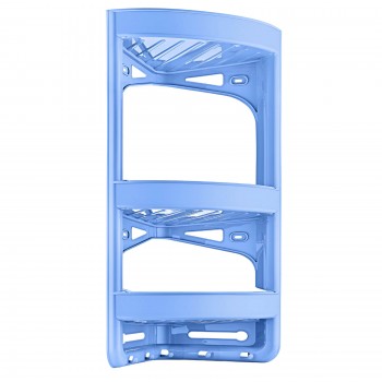 Raft colțar pentru baie OZER B009 din plastic, 3 nivele