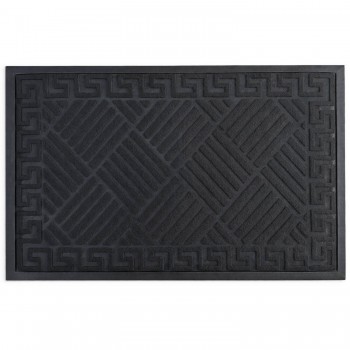 Коврик придверный 60x89 см, черный, грязезащитный AT3469-4-3