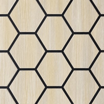 Panou decorativ autoadeziv 3D pentru perete, imitație de lemn, spumă PVC, 700x700x5 mm QD6102