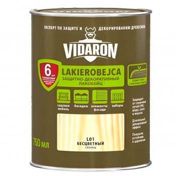 Лак алкидный Vidaron Lakierobejca защитно-декоративный бесцветный 0,75 л
