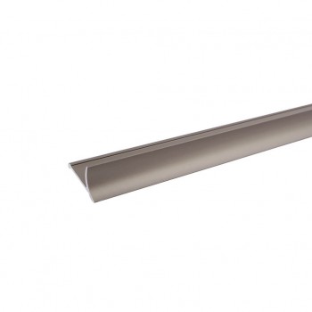 Profil din aluminiu pentru colț interior de gresie și faianță W10 Dekora, 20x10 mm, 2,5 m, Champagne Matt