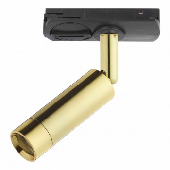 Corp de iluminat pe șină TK Lighting TRACER monofazat, LED COB 3 W, 4500 K, 330 lm, IP20, negru auriu, 146x35x7 mm (Art. 3384)