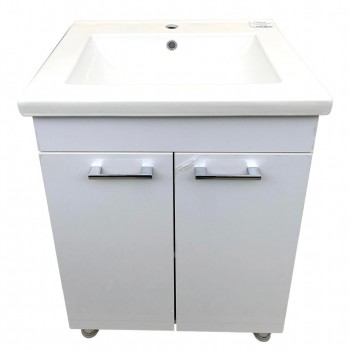 Тумба под раковину + раковина Quattro Verona New White 600 мм KF7760