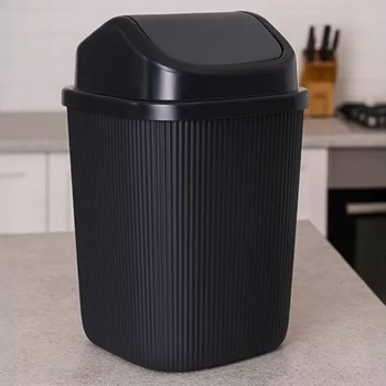 Coș de gunoi Asude 9 l, din plastic, cu capac oscilant ASD359