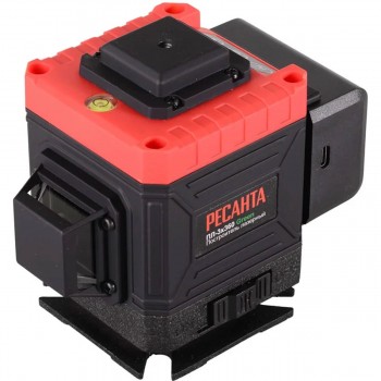 Nivelă laser 3D Resanta ПЛ-3x360ШС Green, 3 linii 360°, laser verde, rază 30 m