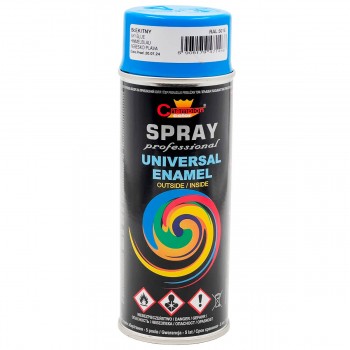 Эмаль аэрозольная Champion Color UNIVERSAL ENAMEL голубое небо глянцевый RAL5015 400 мл