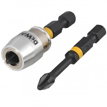 Set biți de impact DeWalt FLEXTORQ DT70536T, PH2 x 57 mm, 2 buc., cu suport magnetic
