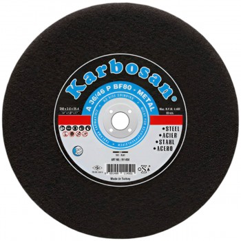 Disc de debitare pentru metal Karbosan NK A30/36 BF80 350x3,5x25,4 mm, pentru mașini staționare 910860