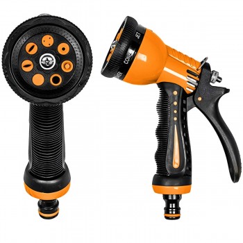 Пистолет-распылитель для полива BRADAS Black Line Zebra Twin ECO-7203T, 8 режимов, пластиковый