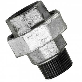 Mufă racord olandez HYDRO-S 1 1/2 filet intern x 1 1/2 filet extern cu hollender din fontă zincată 1033108