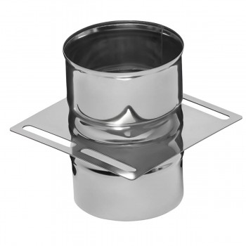 Placă de montaj pentru coș de fum fără izolare FERRUM d.180 mm, inox AISI 430, 0.8 mm F5510