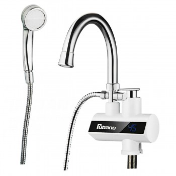 Проточный водонагреватель с душевой лейкой Rubano 3000 Вт, 220-240 В, IPX4