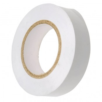 Bandă izolantă PVC 15 mm x 20 m albă