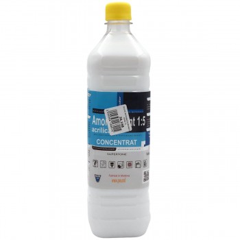 Grund acrilic pentru construcții, concentrat 1:5, universal, 1 l, alb