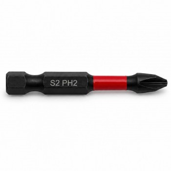 Бита магнитная PH2х50 мм для шуруповерта, сталь S2, хвостовик 1/4" HEX