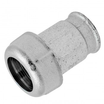 Муфта зажимная с внутренней резьбой AGAFLEX 3/4" дюйм (24.3 - 27.5 мм) чугунная оцинкованная