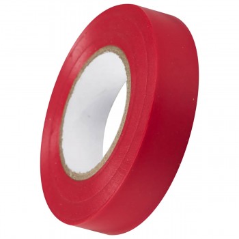 Bandă izolantă PVC HOROZ roșie, rulou 19 mm x 9.2 m