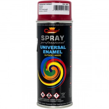 Эмаль аэрозольная Champion Color UNIVERSAL ENAMEL винно-красный глянцевый 400 мл
