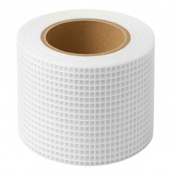 Bandă adezivă din fibră de sticlă BauWelt 100 mm x 20 m, albă 00560-651020