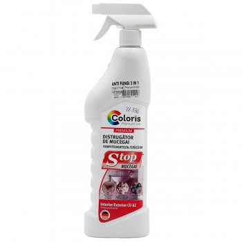 Soluție antimucegai Coloris ANTI FUNGI 3 în 1, 0.75 L, cu pulverizator