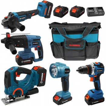 nabor-akkumuljatornogo-instrumenta-hammer-21-v-2kh4-0-ach-ushm-125-mm-perforator-sds-plus-drel-shurupovjort-lobzik-fonar-art-859608