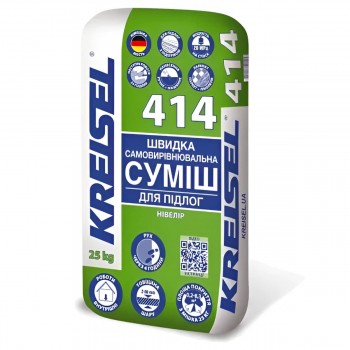 Самовыравнивающаяся смесь для пола Kreisel 414, 2-80 мм, 25 кг