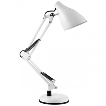 Настольная лампа ORNO DIAN белая, металл/сталь, E27, макс. 60 Вт, IP20 DL1W