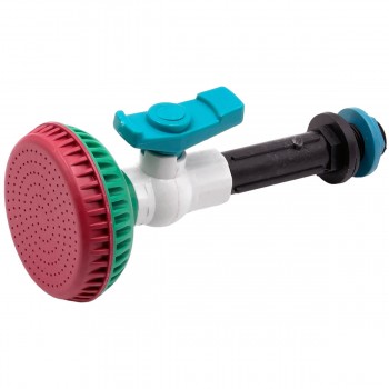 Pistol pentru stropit tip duș, cu robinet, din plastic, pentru furtun de 1/2"