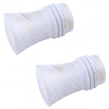 Cap Dekora Stylus 19 Onda pentru galerii 19 mm Alb Antik (2 bucăți)