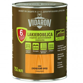Лак алкидный Vidaron Lakierobejca защитно-декоративный грецкий орех 0,75 л