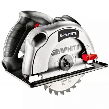 Циркулярная пила Graphite 58G486, 1200 Вт, диск 185 мм, ручная сетевая, пропил 65 мм