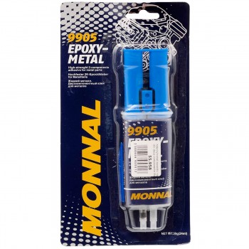 Клей жидкий металл MANNOL 9905 Epoxy-Metal, эпоксидный двухкомпонентный для металла, 30 г