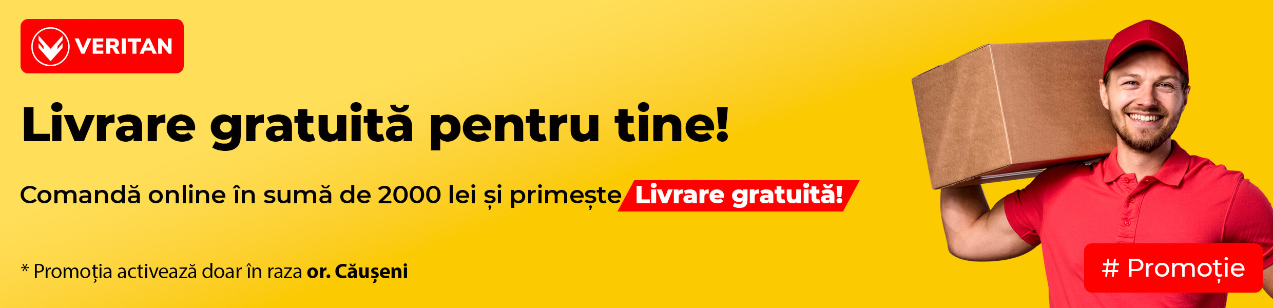 Livrare în cadou – Comandă online în sumă de 2000 lei și Bucură-te de Livrarea Gratuită!